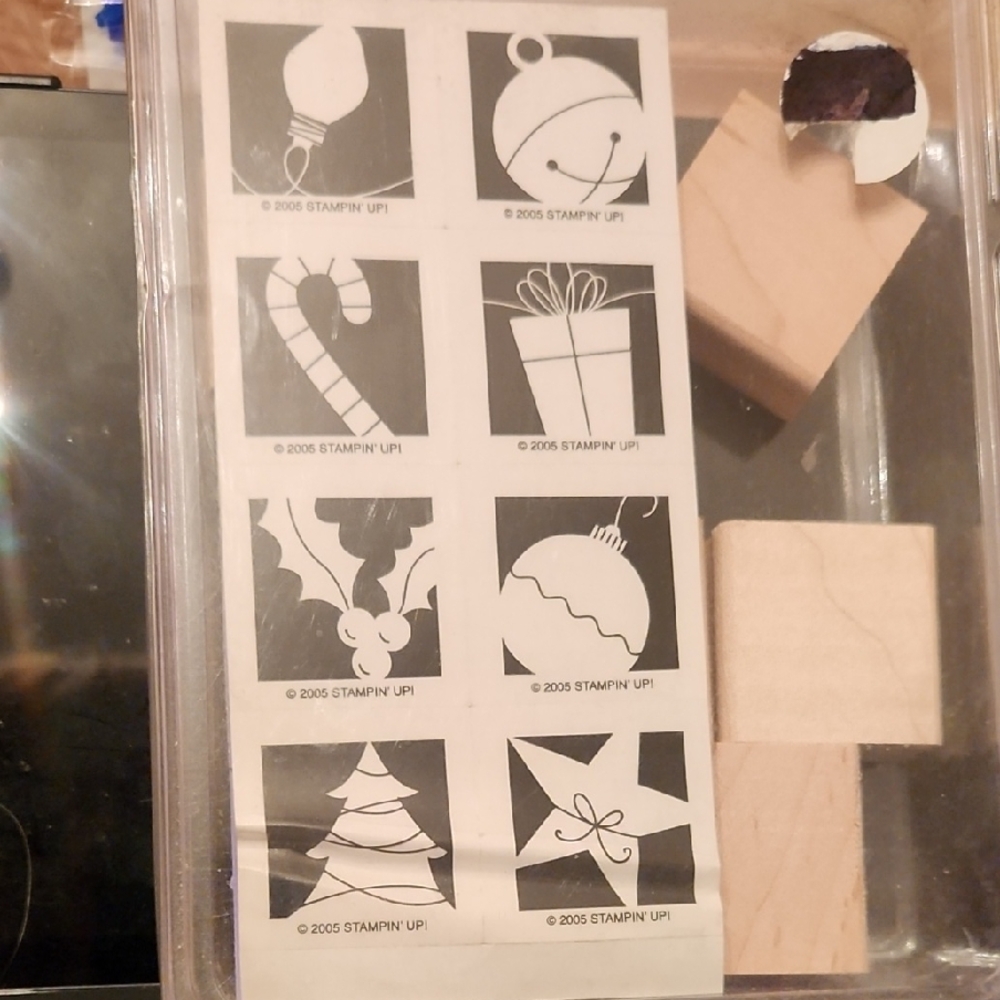 🆕️ Stampin Up Holiday Blocks Stamping Blocks VINTAGE SET